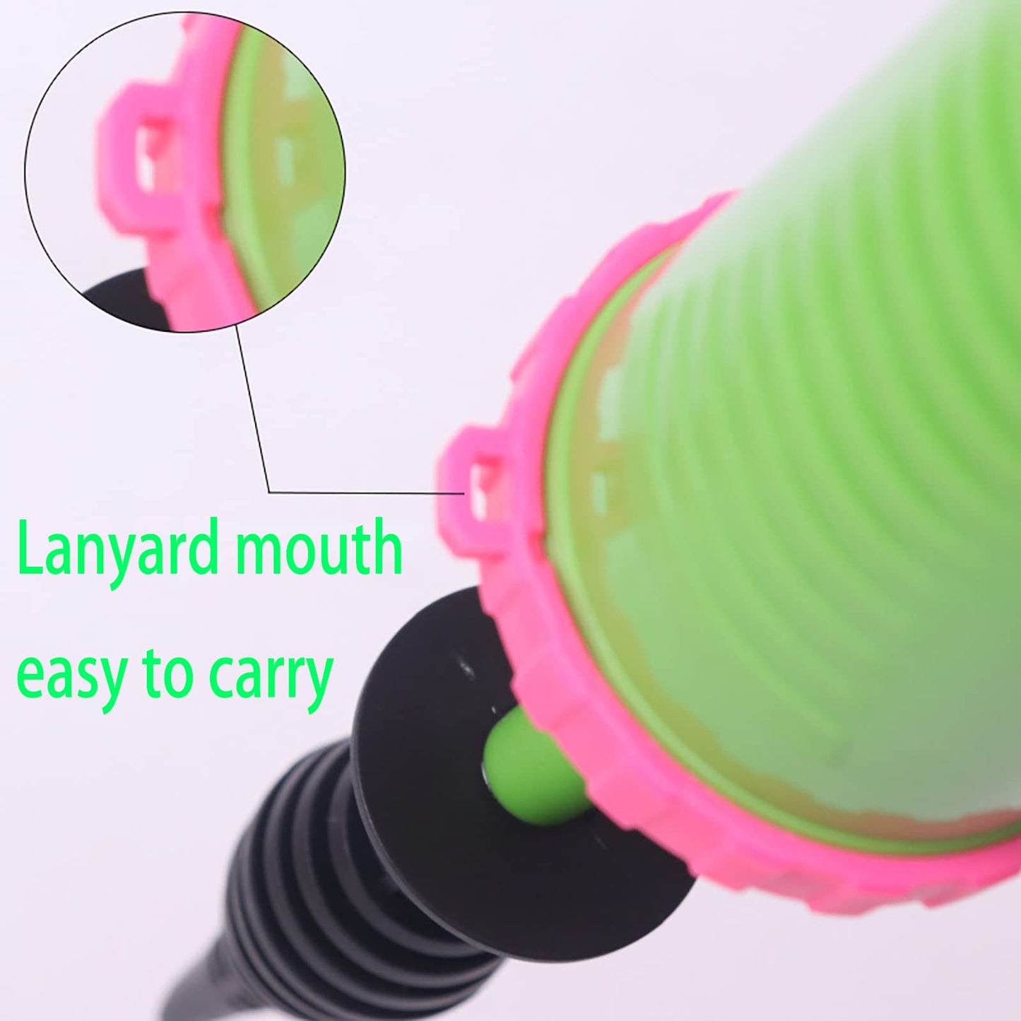 Balloon Pump Handheld Two-Way Dual Action - Hand Blower Air Pumper for Balloons - Ballon Inflator Pumping - Manual Baloon Inflators Machine (Green 1 Piece)