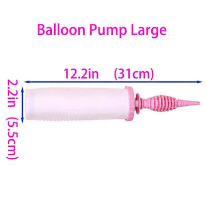 Balloon Pump Handheld Two-Way Dual Action - Hand Blower Air Pumper for Balloons - Ballon Inflator Pumping - Manual Baloon Inflators Machine (Green 1 Piece)