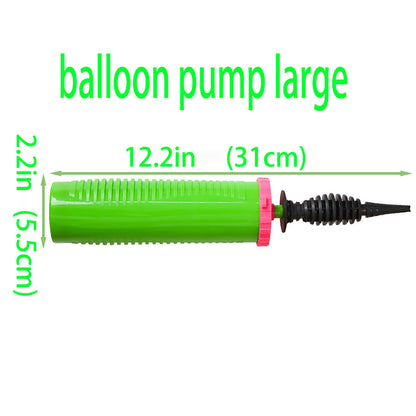 Balloon Pump Handheld Two-Way Dual Action - Hand Blower Air Pumper for Balloons - Ballon Inflator Pumping - Manual Baloon Inflators Machine (Green 1 Piece)