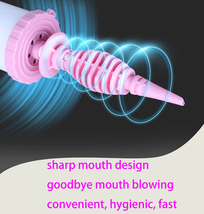 Balloon Pump Handheld Two-Way Dual Action - Hand Blower Air Pumper for Balloons - Ballon Inflator Pumping - Manual Baloon Inflators Machine (Green 1 Piece)