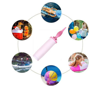 Balloon Pump Handheld Two-Way Dual Action - Hand Blower Air Pumper for Balloons - Ballon Inflator Pumping - Manual Baloon Inflators Machine (Green 1 Piece)