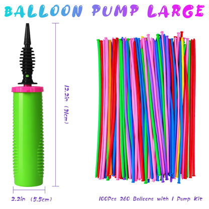 Balloon Pump Handheld Two-Way Dual Action - Hand Blower Air Pumper for Balloons - Ballon Inflator Pumping - Manual Baloon Inflators Machine (Green 1 Piece)