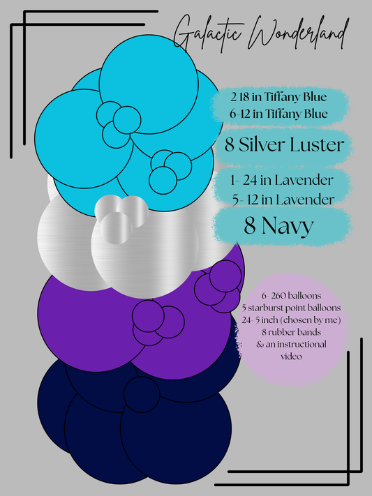 Galactic Wonderland Balloon Garland